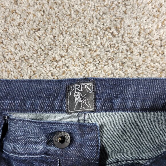 PRPS Jeans Mens 32x34 Demon Blue Button Fly Denim Talun Dark Wash - Picture 3 of 12